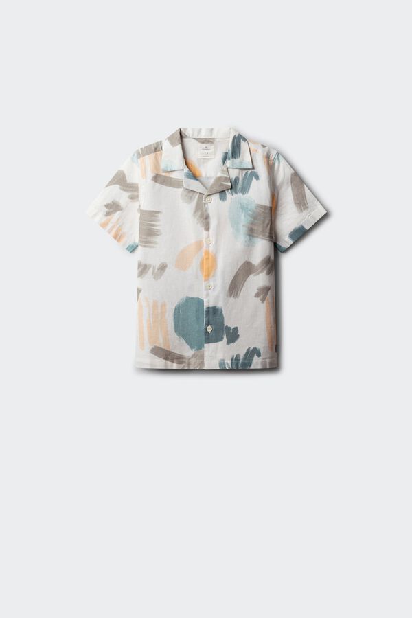 Springfield Kids Camisa Pinceladas ni&ntilde;o estampado