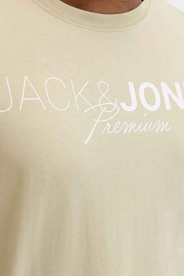 Jack & Jones PLUS T-shirt estampada com logo preto