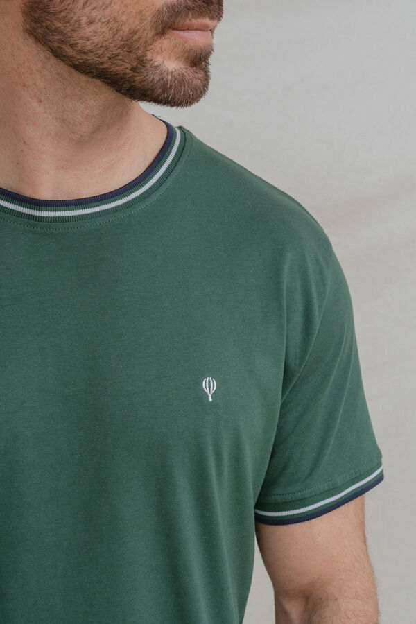 Celopman Camiseta b&aacute;sica verde