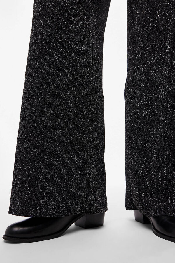 Pieces Pantalón de brillo negro