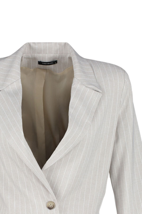 Trendyol Blazer curto cinzento