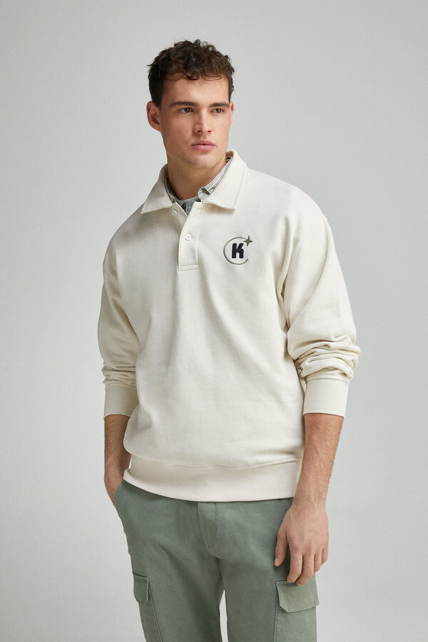 Springfield Sudadera polo blanco
