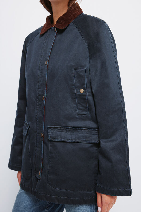 Springfield Parka encerada azul
