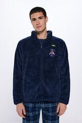 Springfield Robe curto de tecido com fecho-&eacute;clair Sesame polar &trade; azul