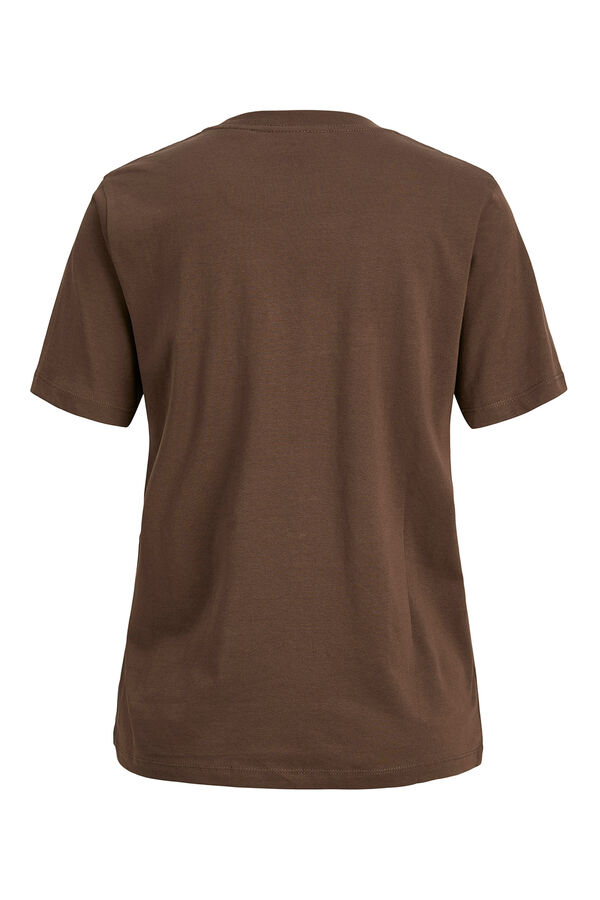 Jack & Jones Camiseta regular fit marr&oacute;n
