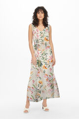 JDY Vestido comprido fluído branco