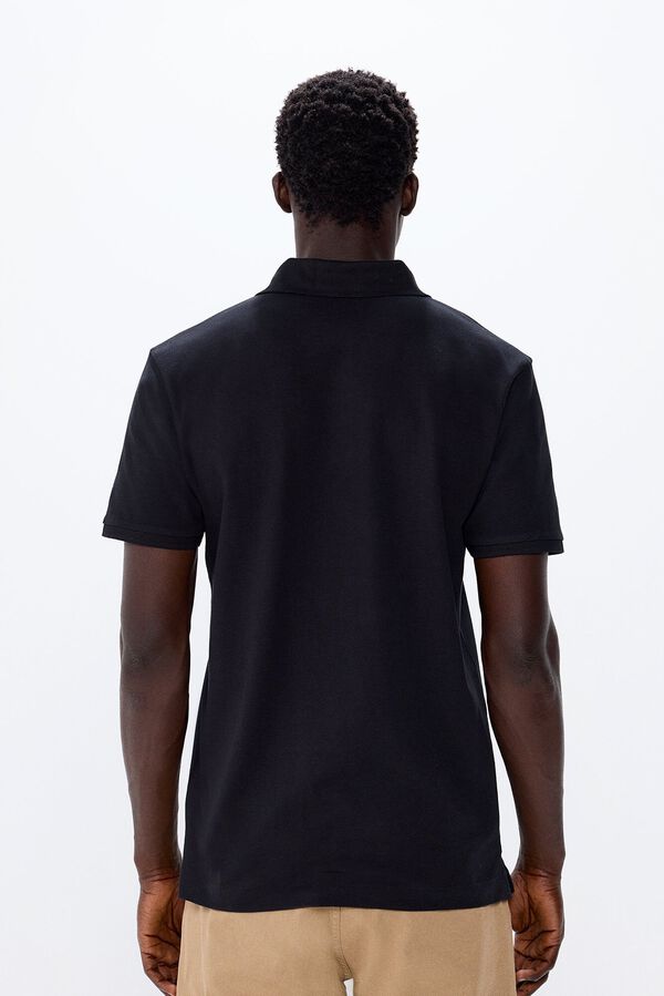Springfield Polo piqu&eacute; slim fit negro