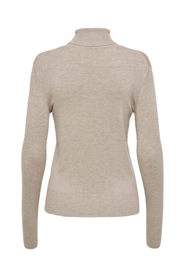 Only Jersey de cuello vuelto blanco