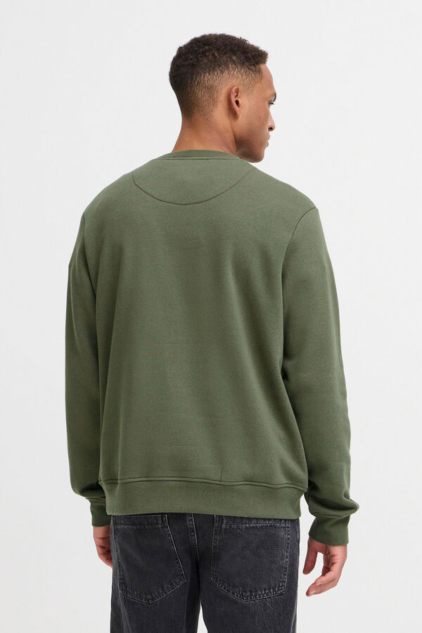 Blend Sweatshirt com gola redonda verde