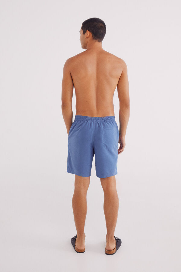 Springfield Maiô liso com logo Springfield azul