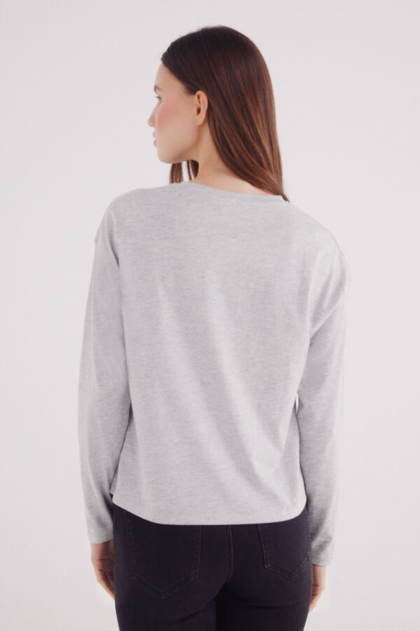 Springfield Camiseta tachas gris