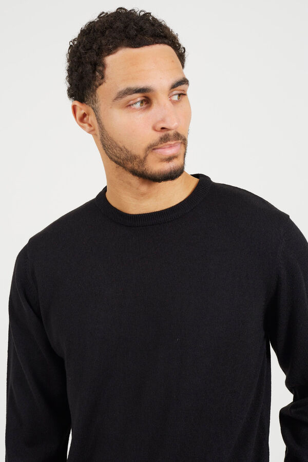 Brave Soul Jersey cuello redondo negro