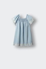 Springfield Kids Vestido bordado ni&ntilde;a azul