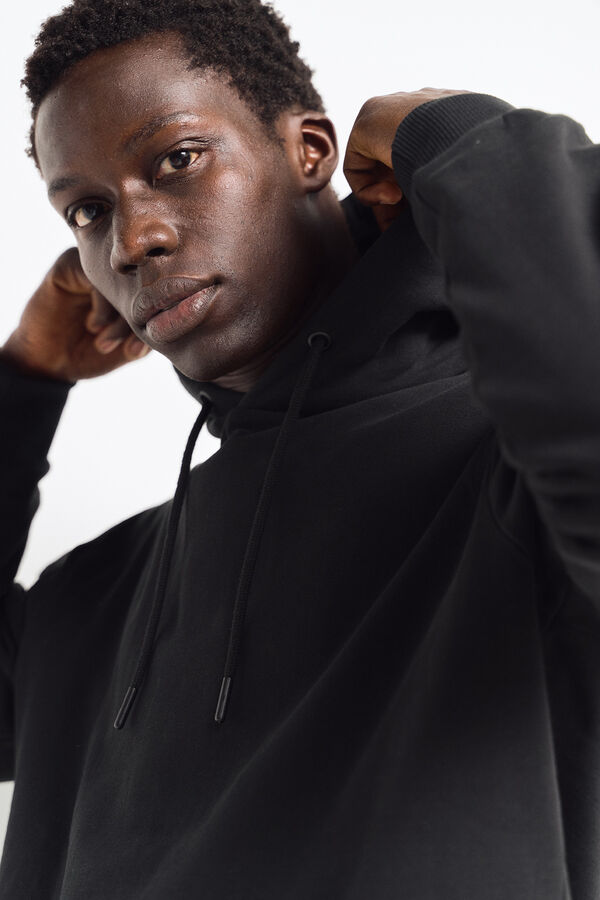 Springfield Sudadera b&aacute;sica capucha negro