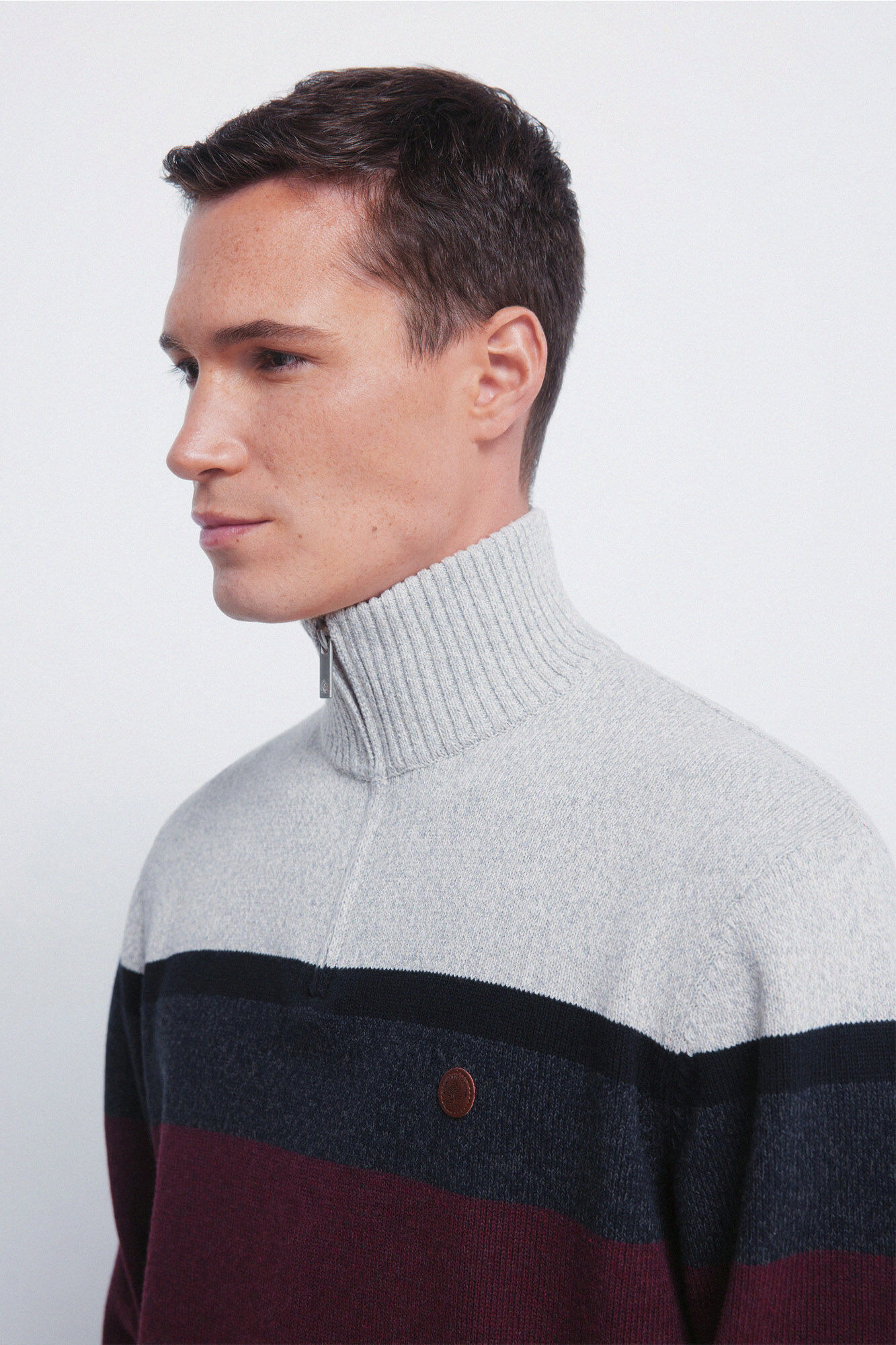 Springfield Jersey cremallera bloque color