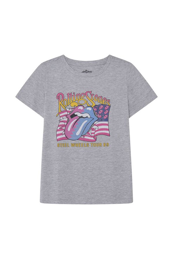 Springfield T-shirt "Rolling Stones" cinzento