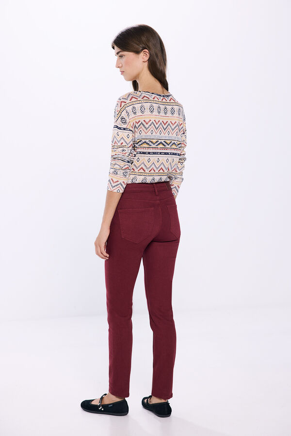 Springfield Jeans Slim Color rojo