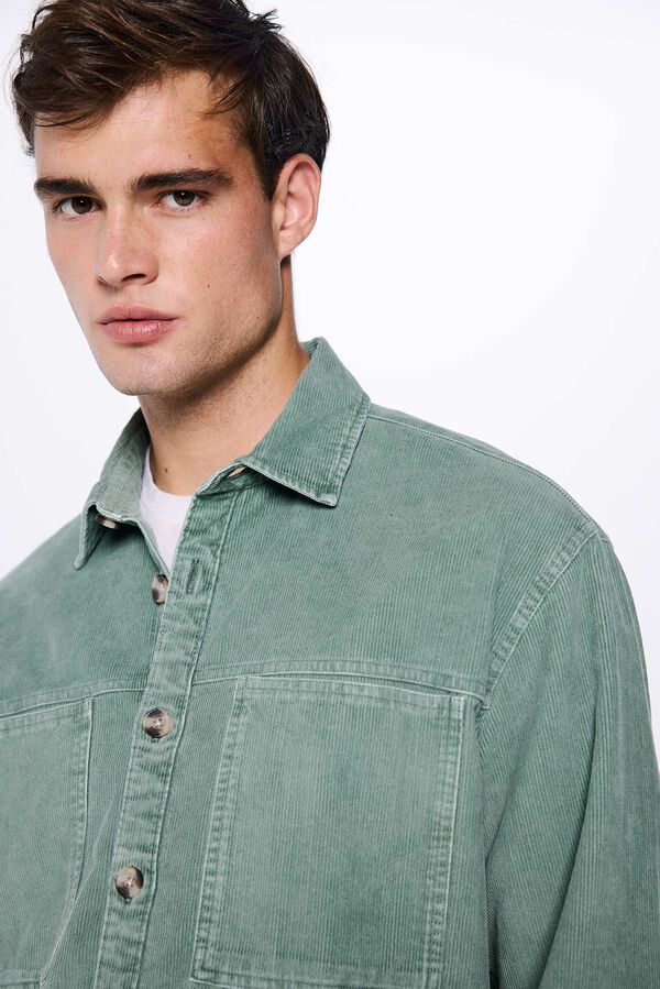 Springfield Sobrecamisa pana verde