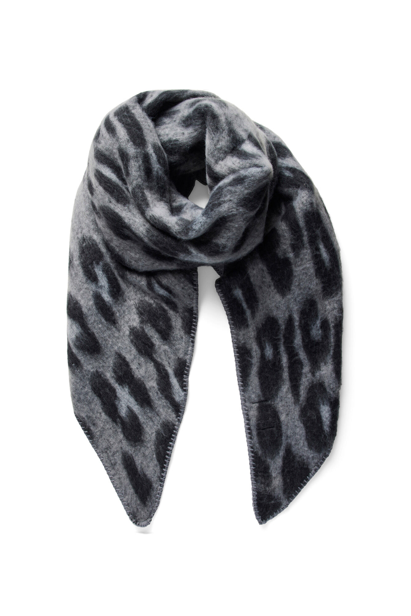 Pieces Bufanda asim&eacute;trica de leopardo