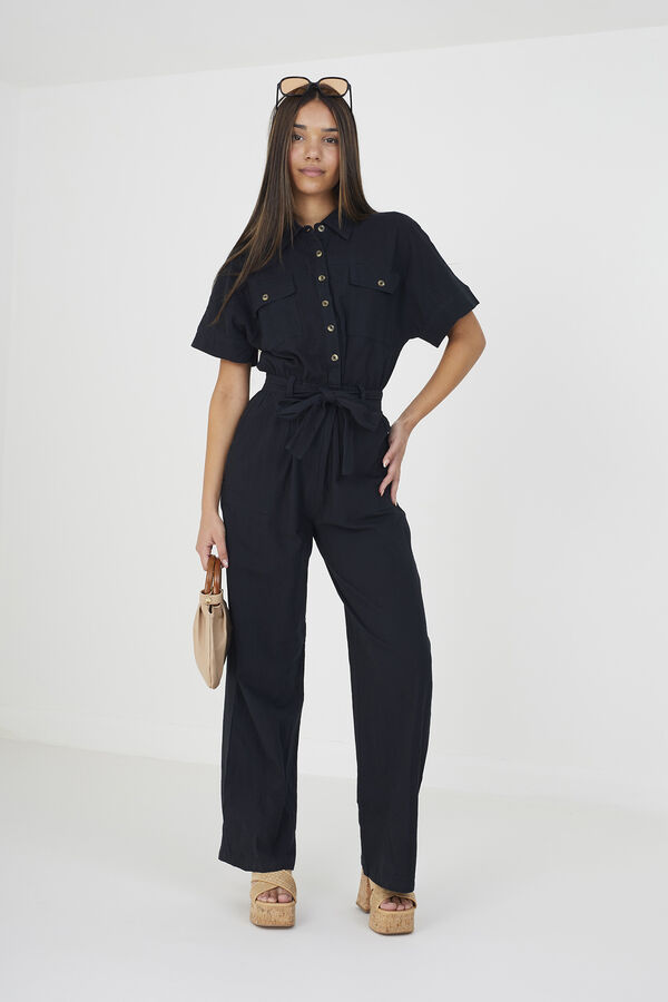 Brave Soul Mono largo de manga corta negro