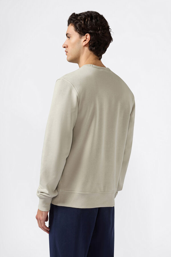 Champion Sweatshirt Champion com gola caixa bege