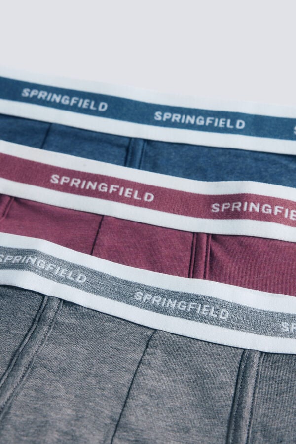 Springfield Pack 3 boxers b&aacute;sicos vermelho
