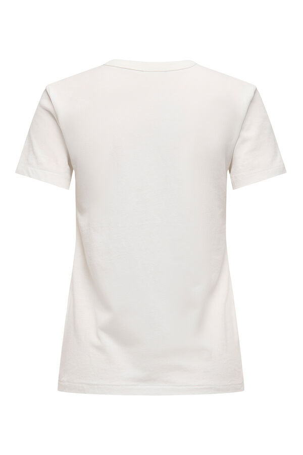 JDY Camiseta manga corta blanco