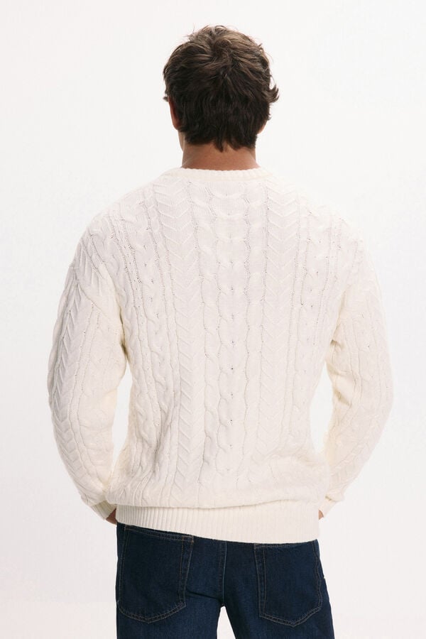 Only & Sons Jersey cuello redondo blanco