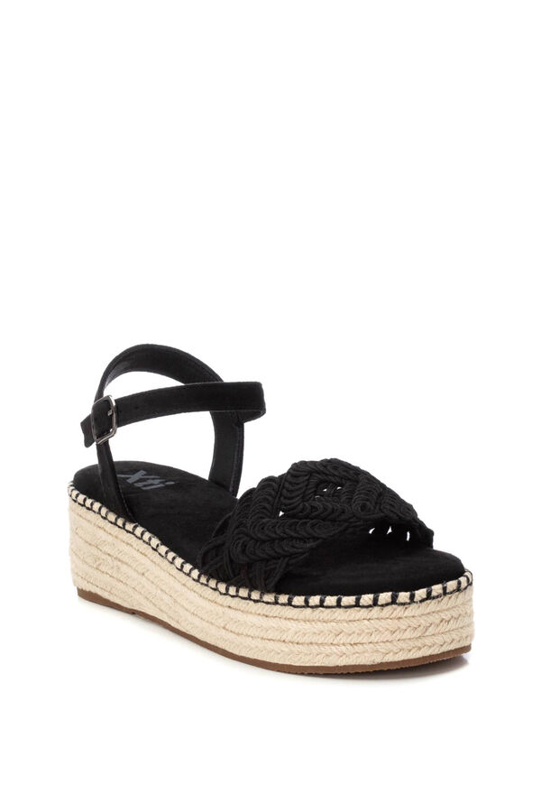 XTI Sand&aacute;lia Feminina   preto