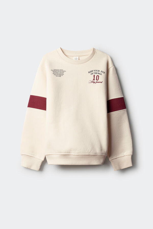 Springfield Kids Sudadera caja Baseball blanco