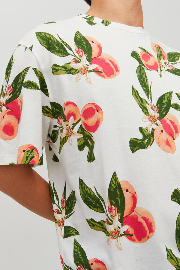 Jack & Jones Camiseta print floral blanco