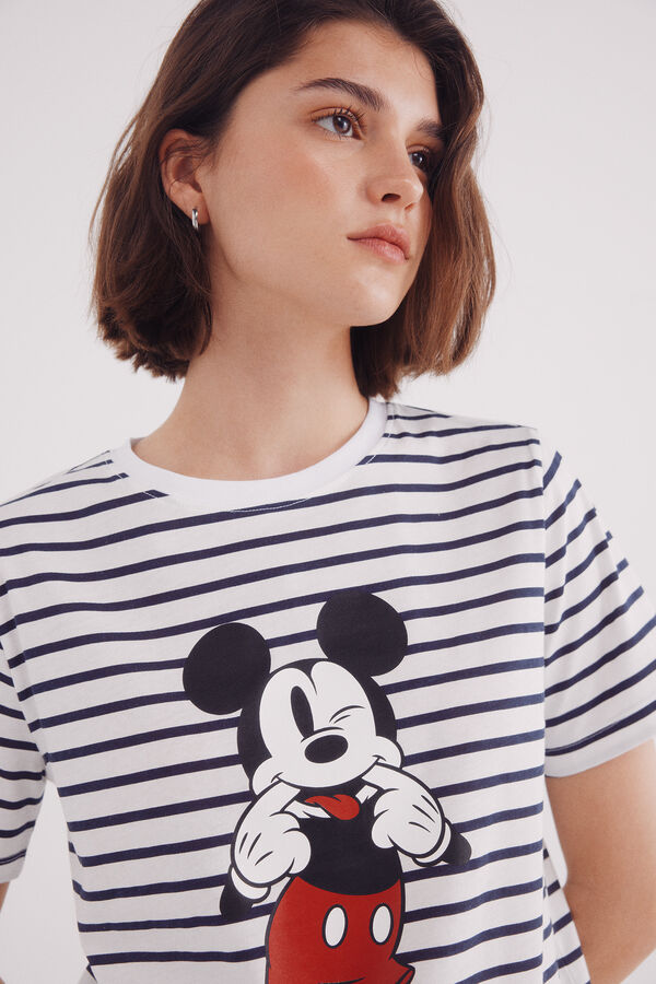 Springfield Camiseta gr&aacute;fica Mickey Mouse azul