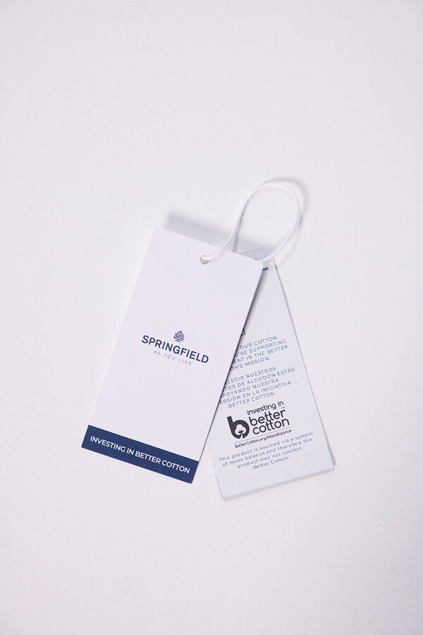 Springfield Pantal&oacute;n cargo pana slim fit beige