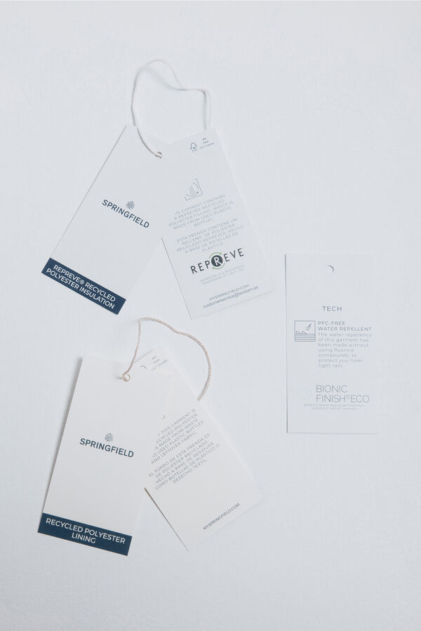 Springfield Colete acolchoado preto