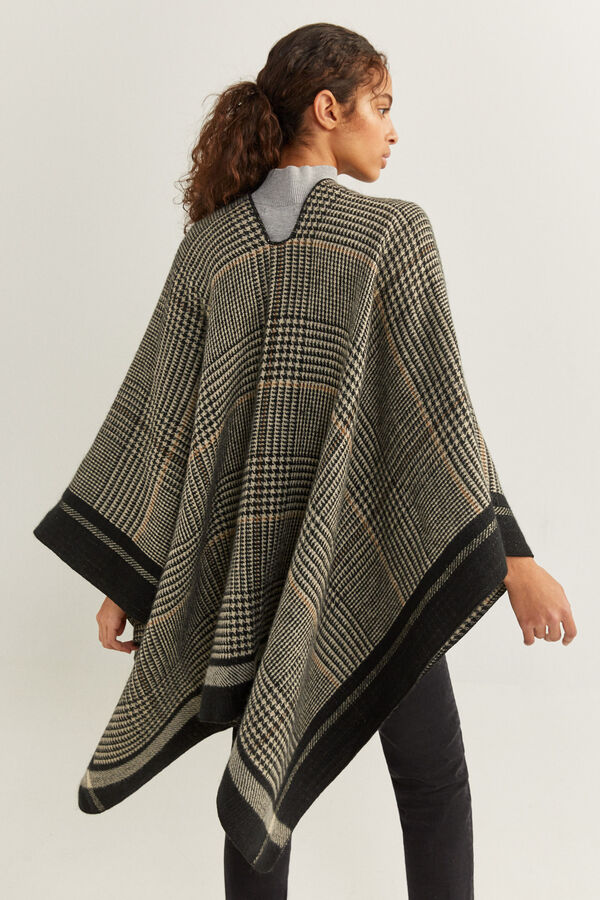 Springfield Gorro punto pomp&oacute;n negro