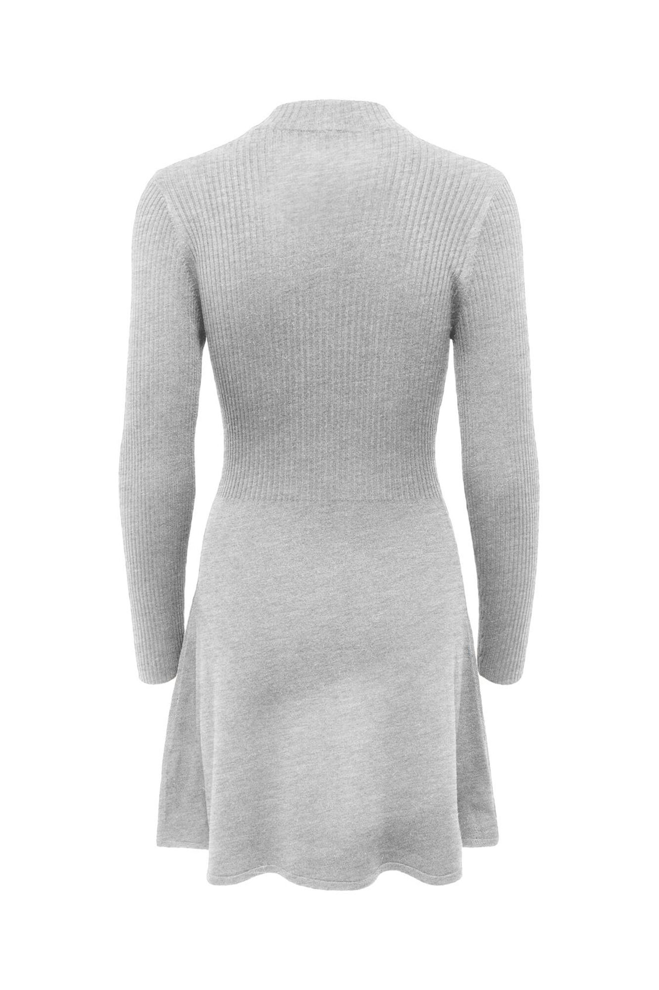 Only Vestido curto canelado com flare