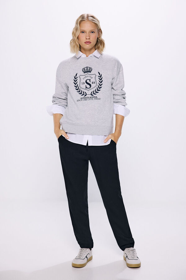 Springfield Cal&ccedil;a jogger fluido preto