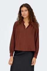 JDY Blusa manga larga rojo