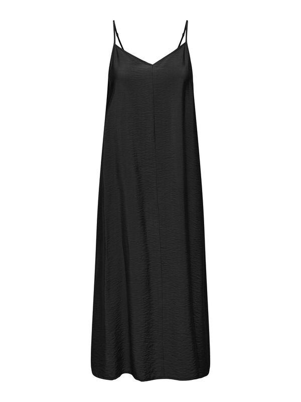 JDY Vestido de al&ccedil;as midi preto