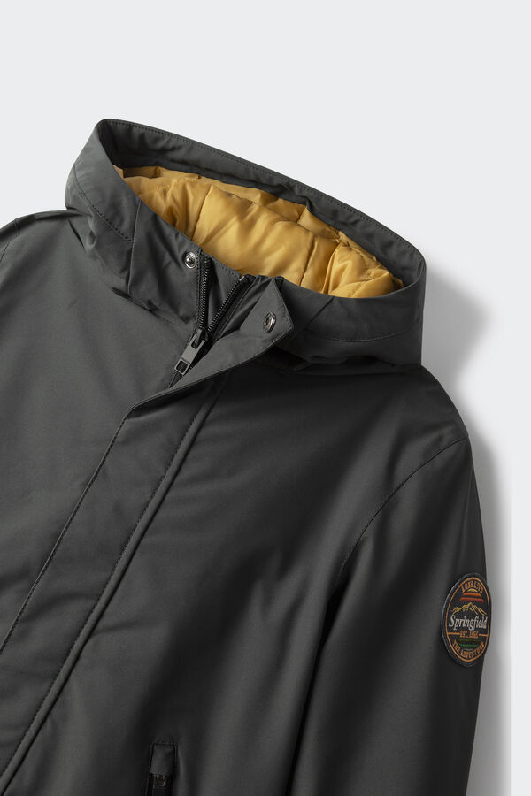 Springfield Kids Parka com capuz de menino verde