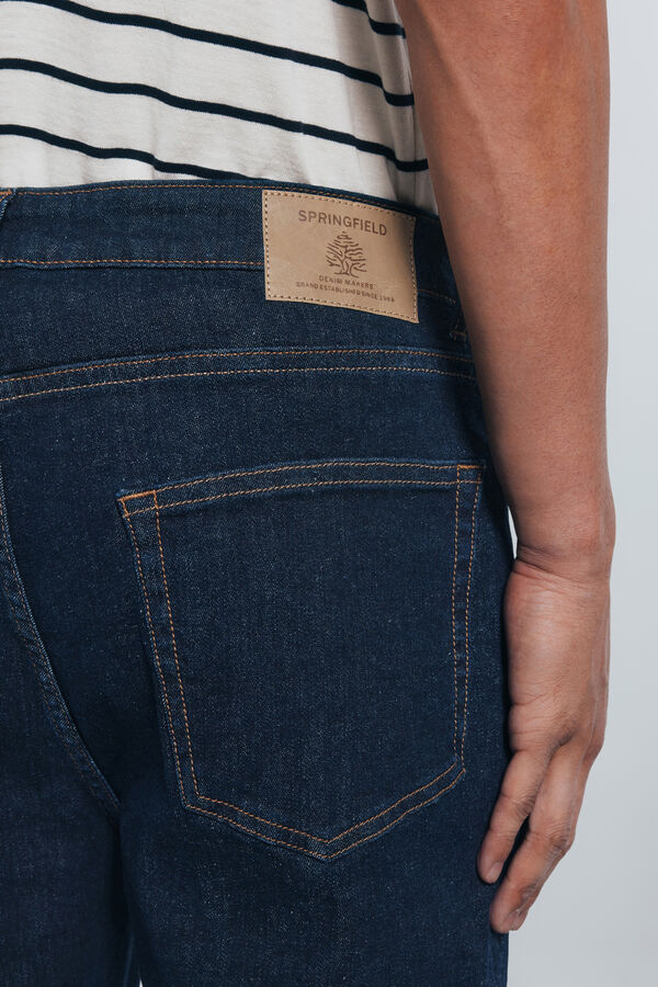 Springfield Jeans desencolado slim fit azul