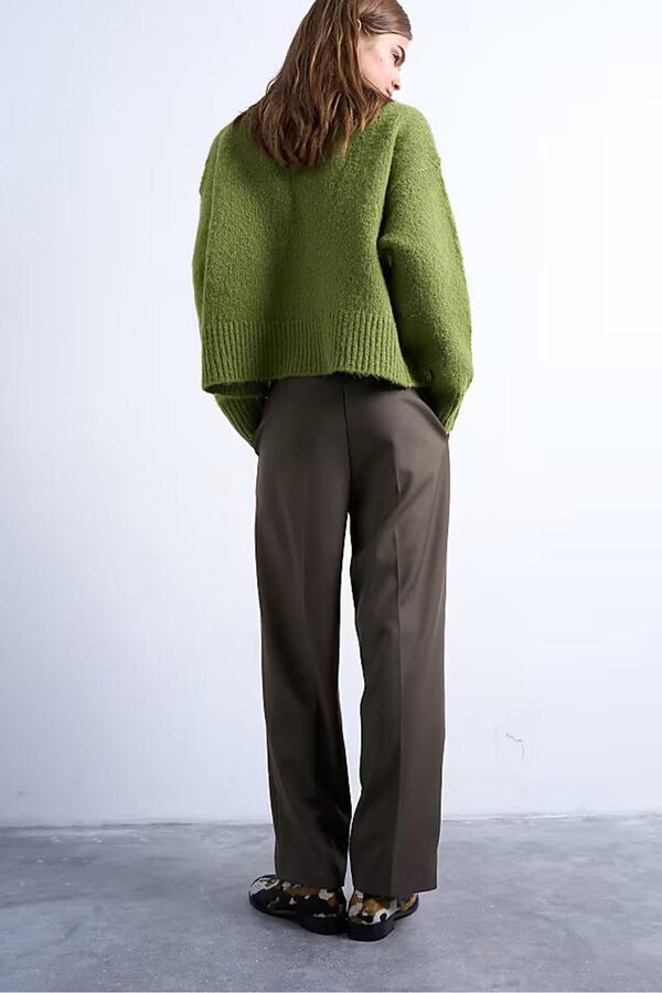 Topshop Cal&ccedil;as largas e largas verde