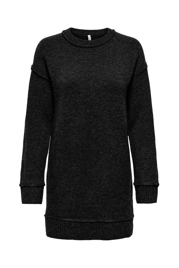 Only Vestido curto de malha  preto