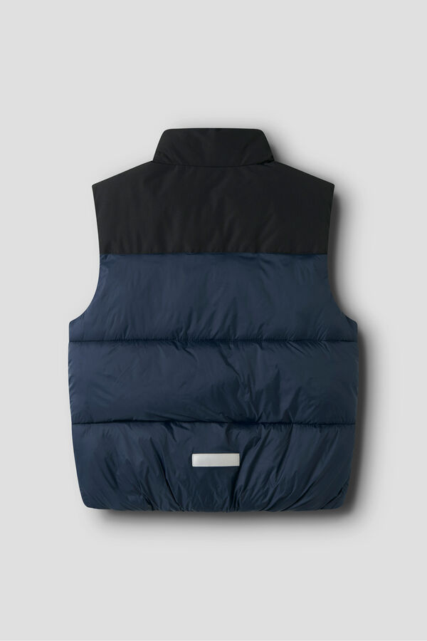 Name It Colete acolchoado infantil azul