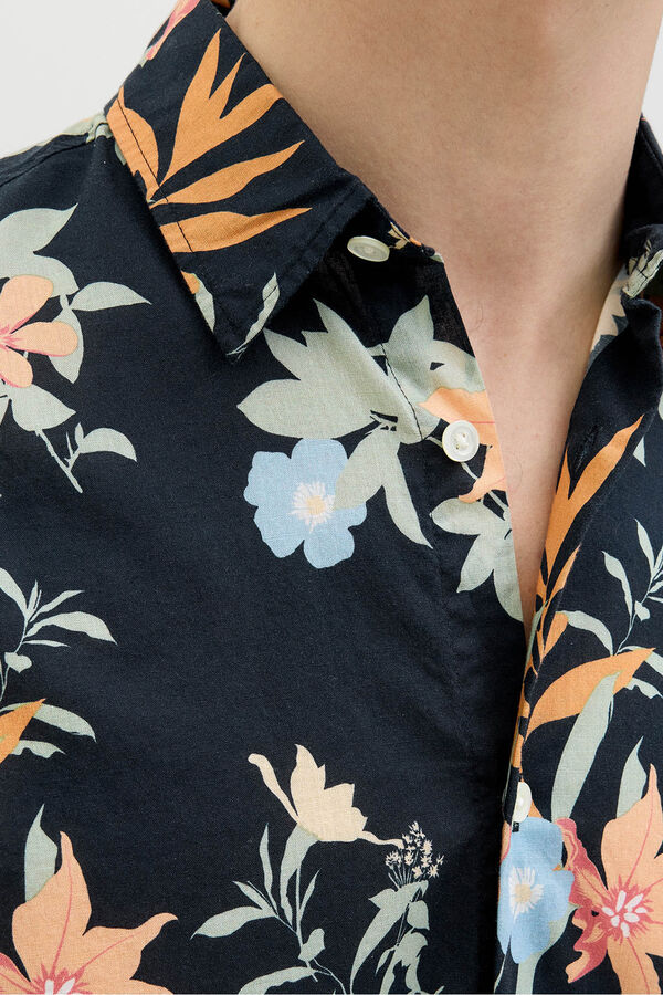 JJ REBEL Camisa estampada azul