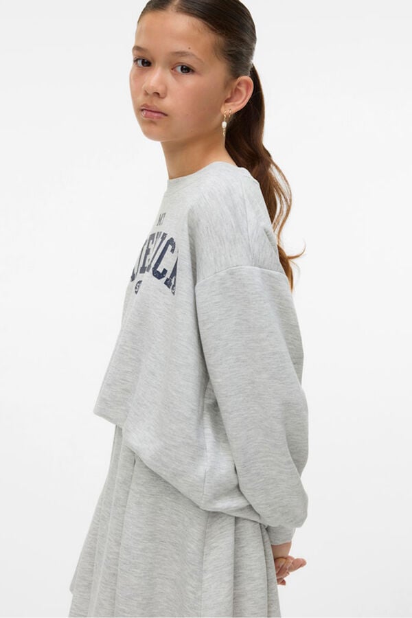 Vero Moda Girl Sweatshirt Sidekick cinzento