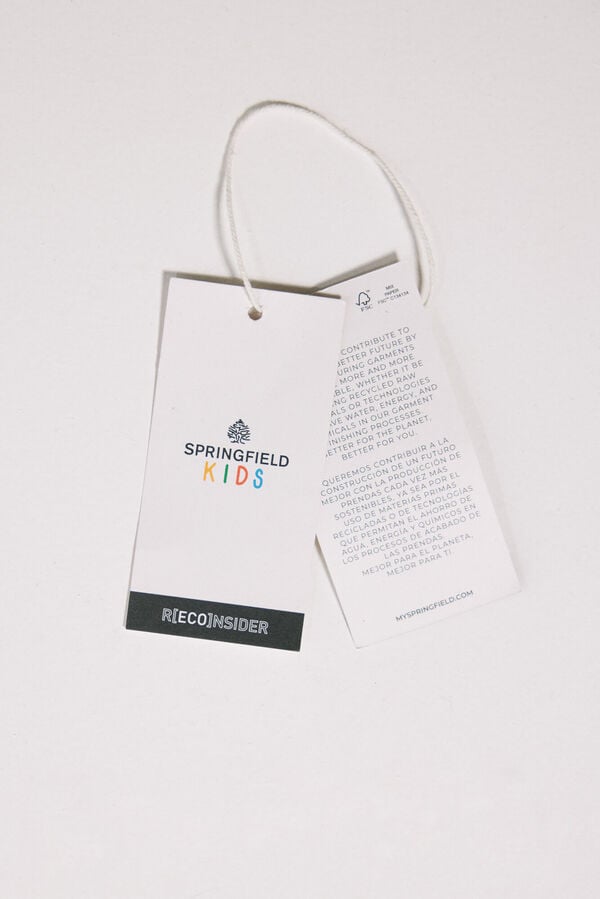 Springfield Kids Camiseta estampado japon&eacute;s ni&ntilde;o marfil