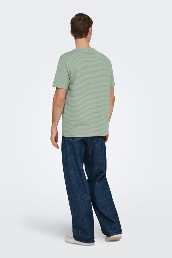 Only & Sons T-shirt de manga curta verde