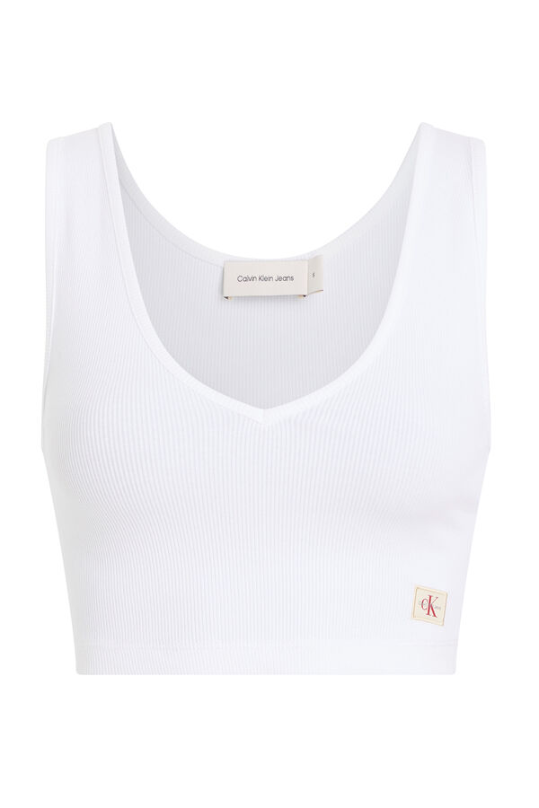 CK Jeans Top de alças branco