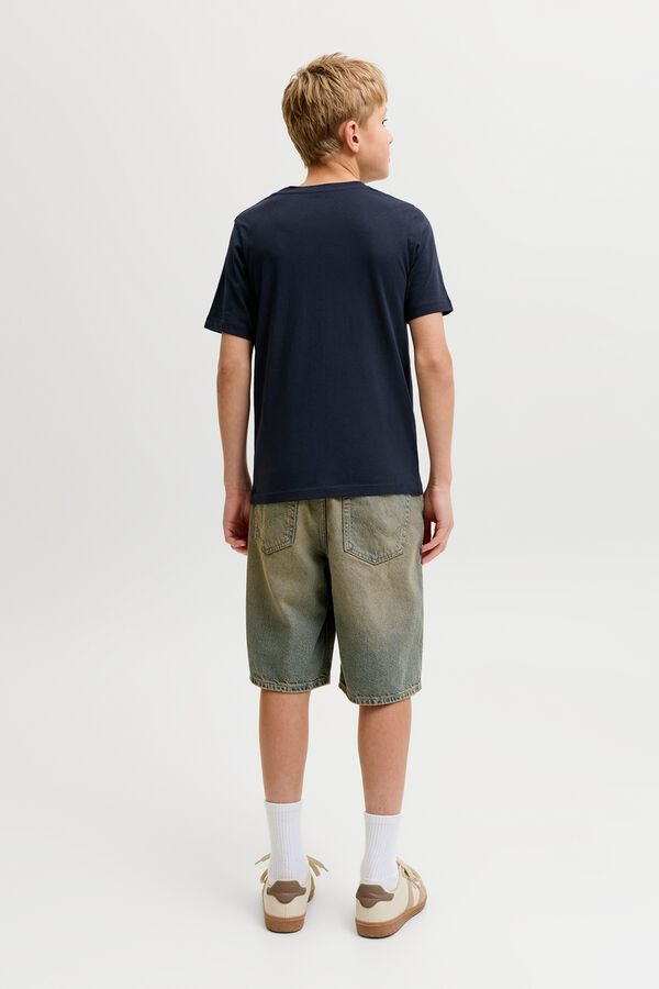 Jack & Jones Junior T-shirt de manga curta estampada azul